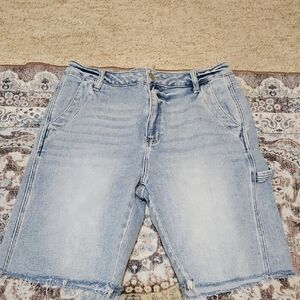Casual Light Blue Denim Jean Shorts